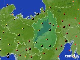 2016年07月14日の滋賀県のアメダス(気温)