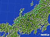 2016年07月14日の北陸地方のアメダス(風向・風速)
