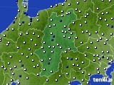 2016年07月14日の長野県のアメダス(風向・風速)