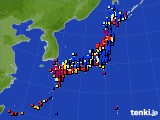 アメダス実況(日照時間)(2016年07月15日)