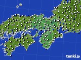 近畿地方のアメダス実況(風向・風速)(2016年07月15日)
