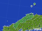 2016年07月15日の島根県のアメダス(風向・風速)