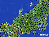 北陸地方のアメダス実況(日照時間)(2016年07月16日)