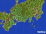 東海地方のアメダス実況(気温)(2016年07月16日)