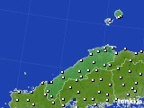 2016年07月16日の島根県のアメダス(風向・風速)