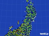 2016年07月17日の東北地方のアメダス(日照時間)