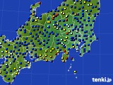 関東・甲信地方のアメダス実況(日照時間)(2016年07月17日)