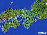 近畿地方のアメダス実況(日照時間)(2016年07月17日)