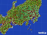 2016年07月18日の関東・甲信地方のアメダス(気温)