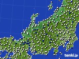 2016年07月18日の北陸地方のアメダス(風向・風速)