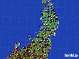 東北地方のアメダス実況(日照時間)(2016年07月19日)