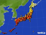 アメダス実況(気温)(2016年07月19日)