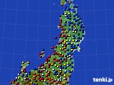 2016年07月20日の東北地方のアメダス(日照時間)