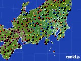 関東・甲信地方のアメダス実況(日照時間)(2016年07月20日)