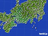 東海地方のアメダス実況(風向・風速)(2016年07月20日)