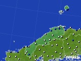 2016年07月20日の島根県のアメダス(風向・風速)