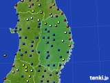 岩手県のアメダス実況(日照時間)(2016年07月21日)