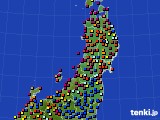 2016年07月22日の東北地方のアメダス(日照時間)