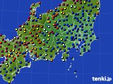 関東・甲信地方のアメダス実況(日照時間)(2016年07月22日)