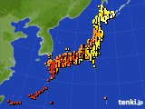 アメダス実況(気温)(2016年07月22日)