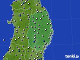 岩手県のアメダス実況(風向・風速)(2016年07月22日)