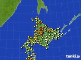 北海道地方のアメダス実況(気温)(2016年07月24日)