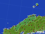 2016年07月24日の島根県のアメダス(気温)