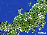 2016年07月24日の北陸地方のアメダス(風向・風速)