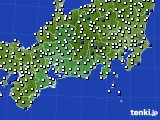 2016年07月24日の東海地方のアメダス(風向・風速)