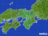 近畿地方のアメダス実況(降水量)(2016年07月25日)