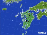 九州地方のアメダス実況(降水量)(2016年07月25日)