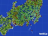 関東・甲信地方のアメダス実況(日照時間)(2016年07月25日)