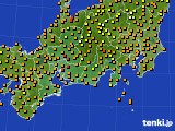 東海地方のアメダス実況(気温)(2016年07月25日)