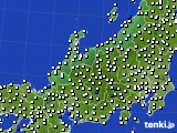 北陸地方のアメダス実況(風向・風速)(2016年07月25日)