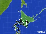 北海道地方のアメダス実況(降水量)(2016年07月27日)