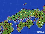 中国地方のアメダス実況(日照時間)(2016年07月27日)