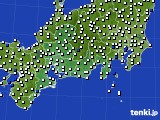 2016年07月27日の東海地方のアメダス(風向・風速)