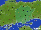 岡山県のアメダス実況(日照時間)(2016年07月28日)