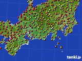 東海地方のアメダス実況(気温)(2016年07月28日)