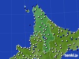 2016年07月28日の道北のアメダス(風向・風速)