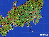 2016年07月29日の関東・甲信地方のアメダス(気温)