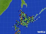 北海道地方のアメダス実況(日照時間)(2016年07月31日)