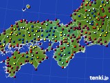 近畿地方のアメダス実況(日照時間)(2016年07月31日)