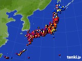 2016年07月31日のアメダス(日照時間)