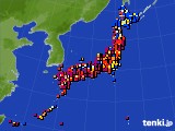 アメダス実況(日照時間)(2016年07月31日)