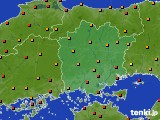 岡山県のアメダス実況(気温)(2016年07月31日)