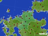 福岡県のアメダス実況(気温)(2016年07月31日)