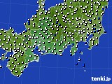 東海地方のアメダス実況(風向・風速)(2016年07月31日)