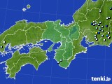 近畿地方のアメダス実況(降水量)(2016年08月01日)