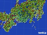 東海地方のアメダス実況(日照時間)(2016年08月01日)